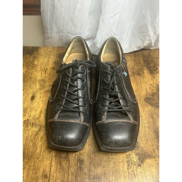 John Fluevog FUTURE ANGEL CHARLES CONTRAST LEATHER SquareToe Men’s Size 12 Y2K - Picture 2 of 12